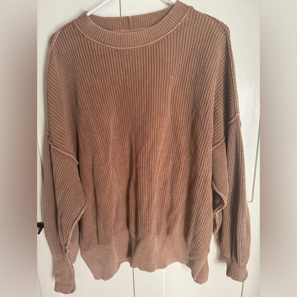 Oversized Aerie sweater. Super cute
